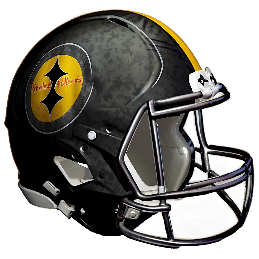 Steelers Helmet For Display Png Ujd