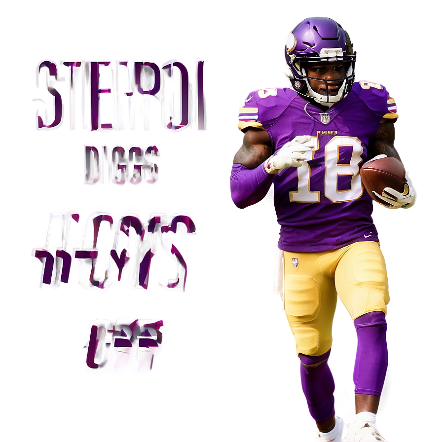 Stefon Diggs Helmet Off Png Loq87