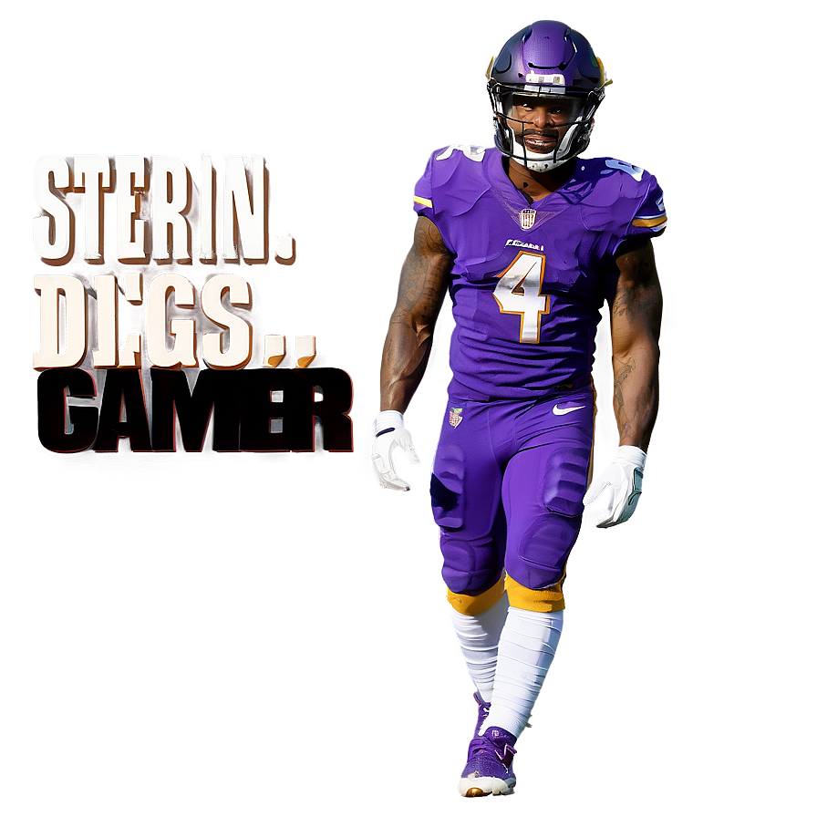 Stefon Diggs Pre-game Warmup Png Bwn60