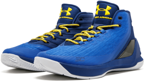 Steph Curry Blue Yellow Basketball Shoes