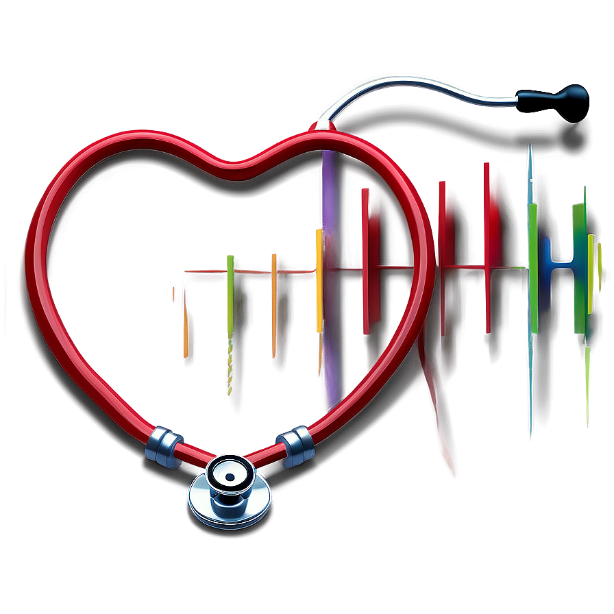 Stethoscope Heart On White Png 06282024