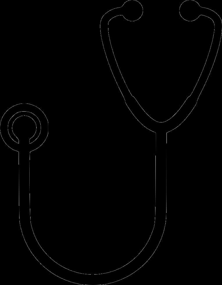 Stethoscope Outline Vector