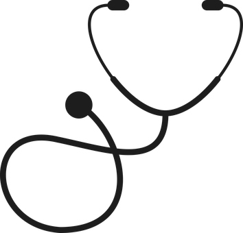 Stethoscope Silhouette Graphic