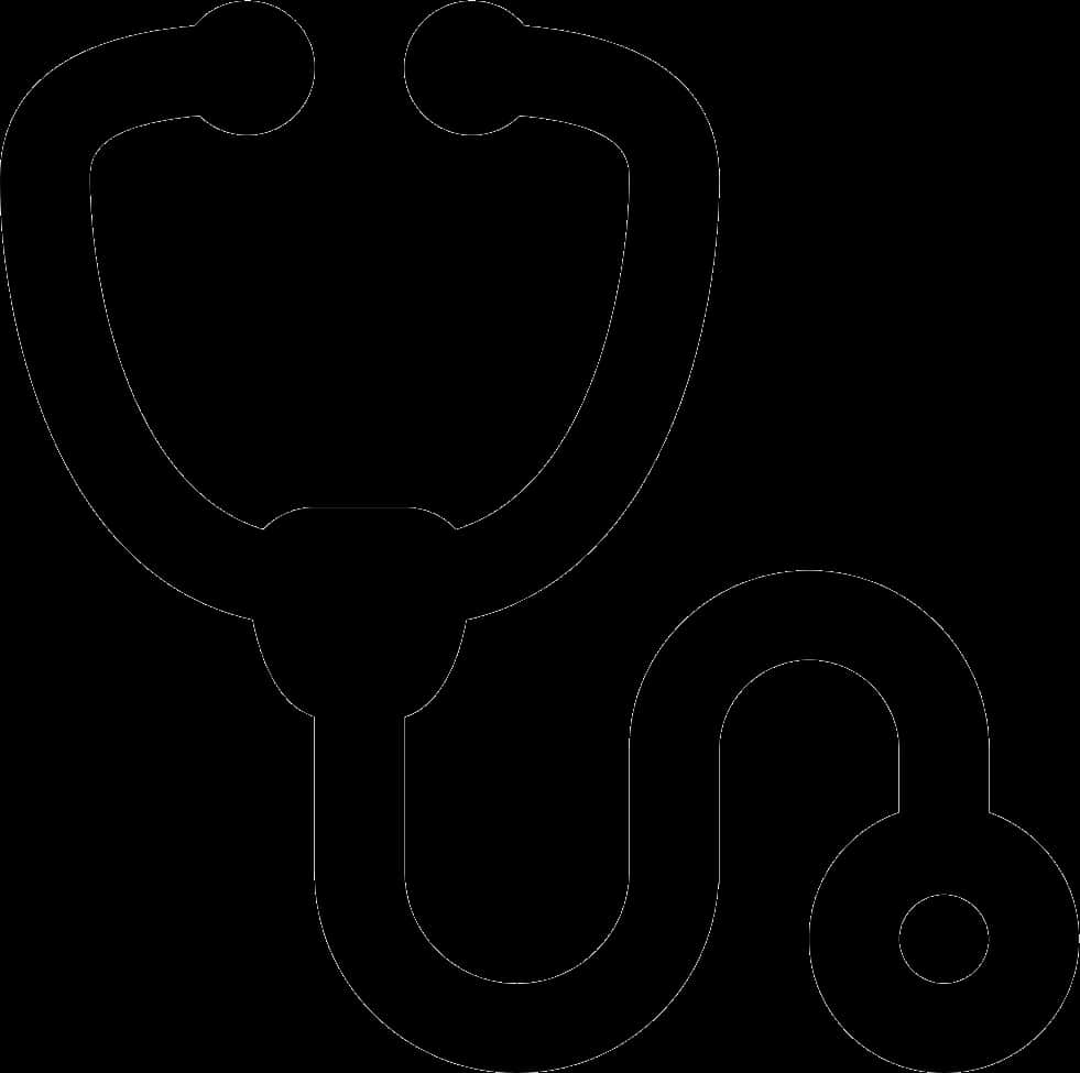 Stethoscope Silhouette Outline