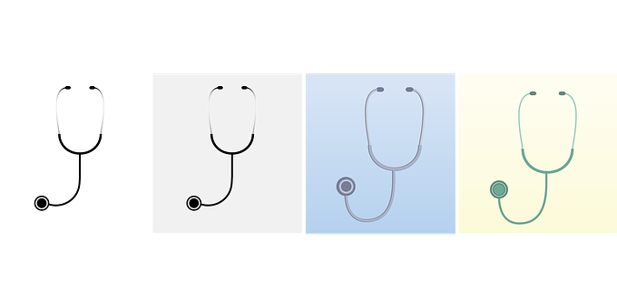 Stethoscope Vector Set