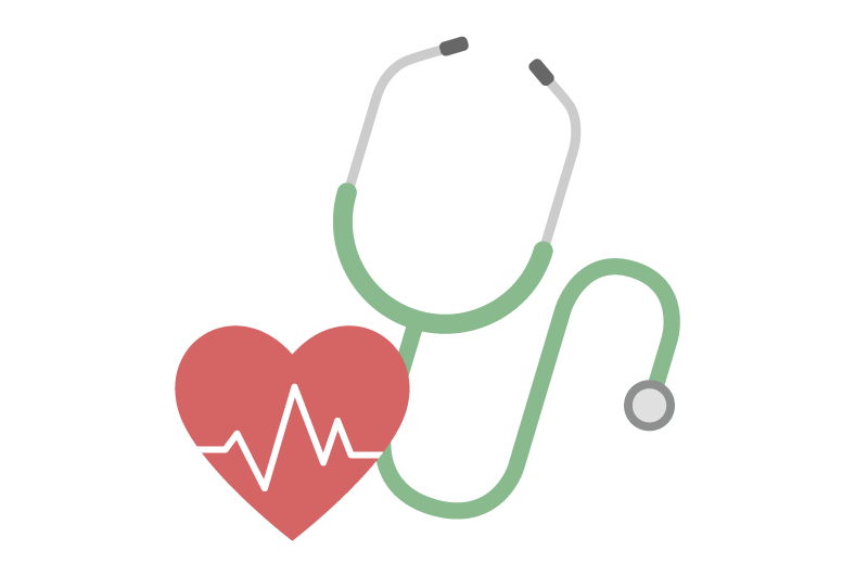 Stethoscopeand Heart Healthcare Symbol