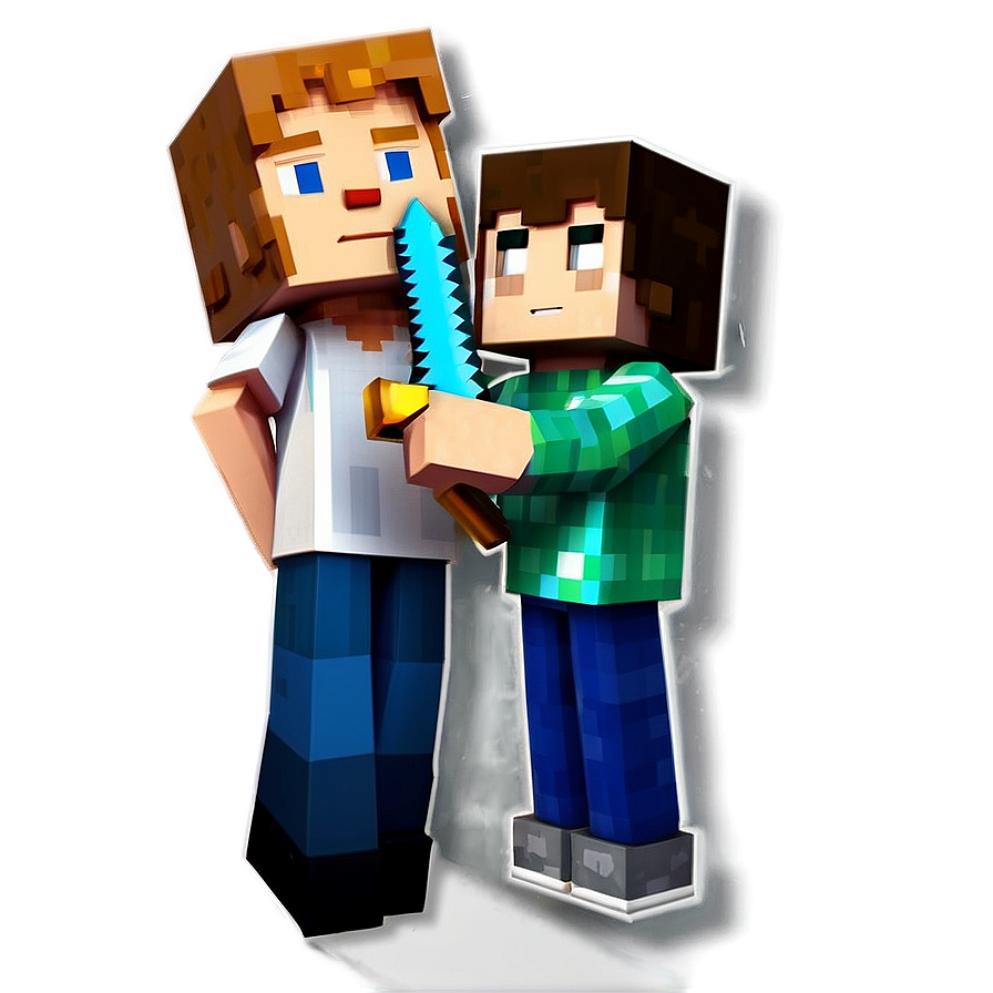 Steve And Alex Minecraft Png 05242024