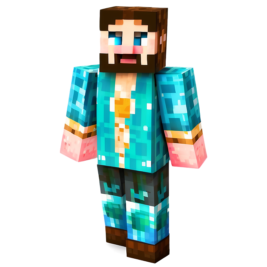 Steve In Diamond Armor Minecraft Png Ucn10