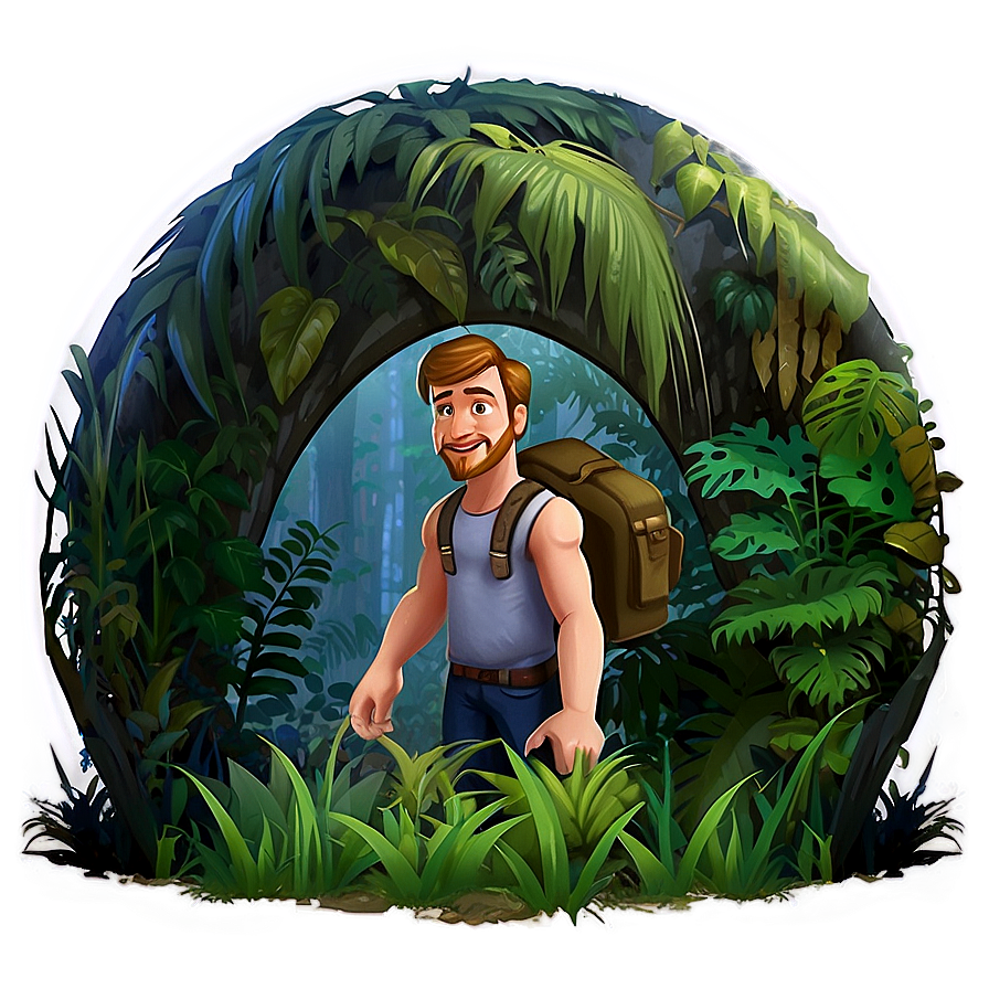 Steve In The Jungle Biome Png 23