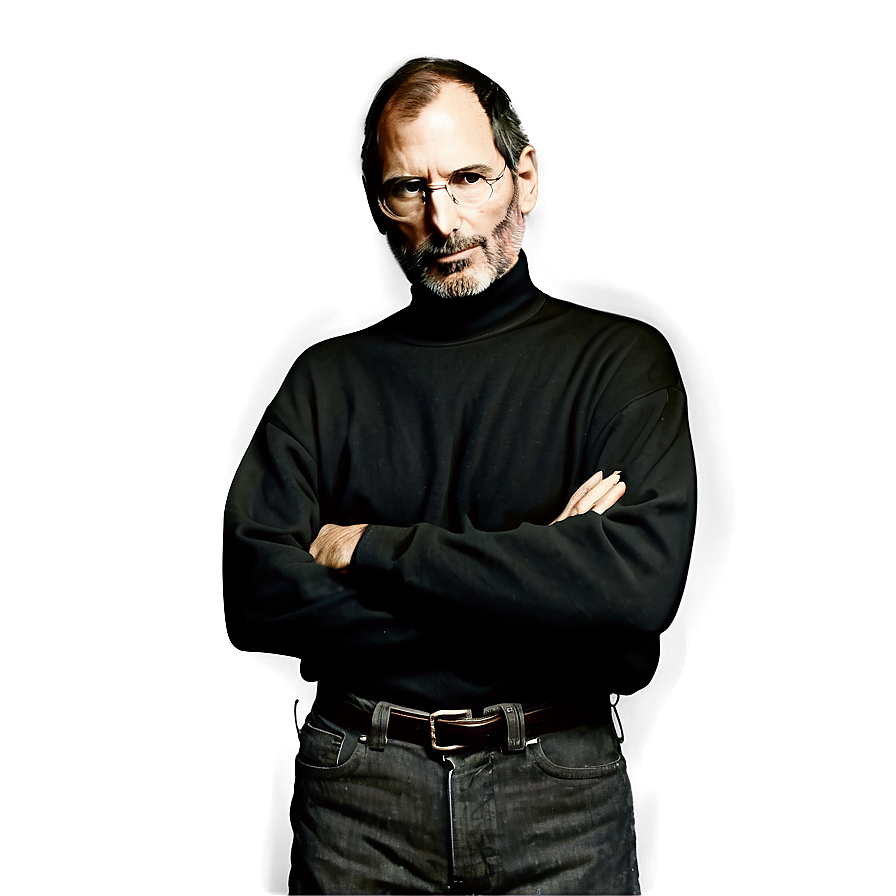 Steve Jobs In Black Turtleneck Png Esk