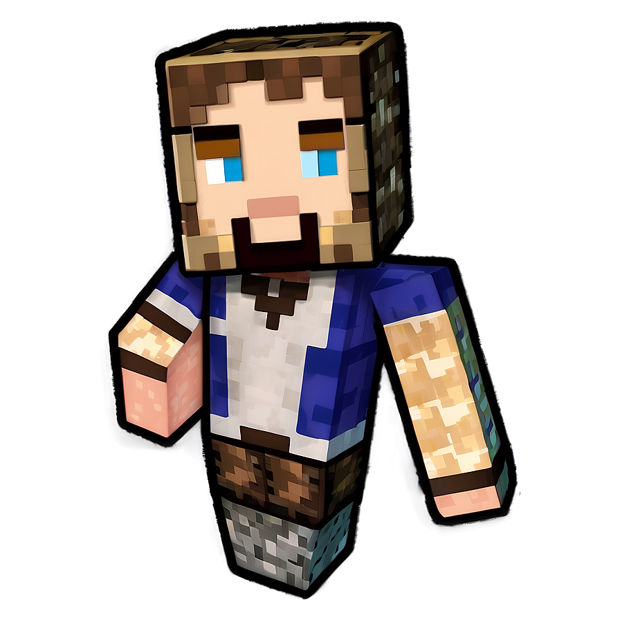 Steve Minecraft Headgear Png 45