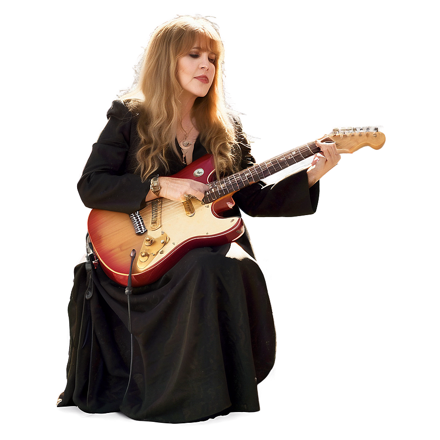 Stevie Nicks Guitar Playing Png Nid