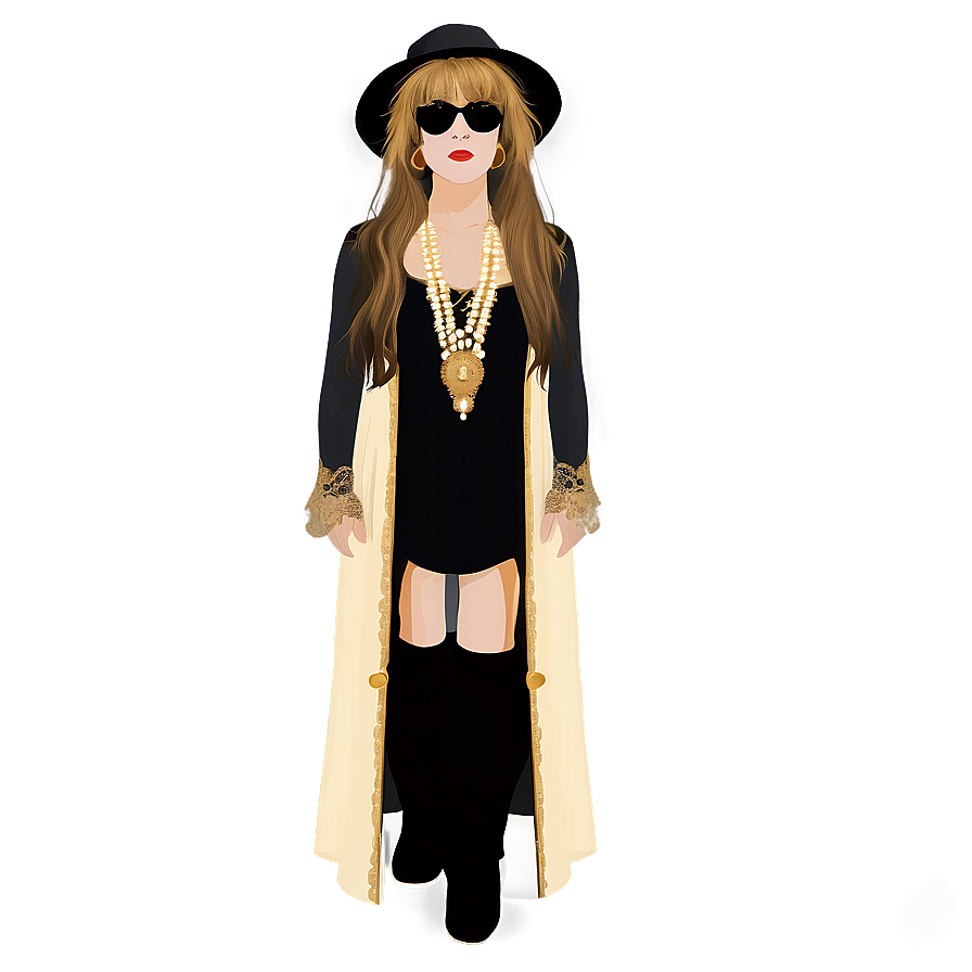 Stevie Nicks In Lace Png 95