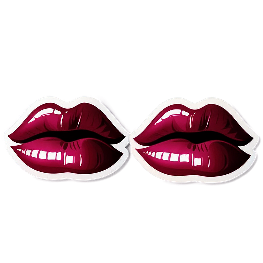 Sticker Kissy Lips Png 06292024