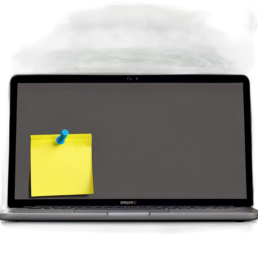 Sticky Note On Laptop Png 33