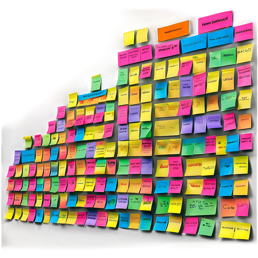 Sticky Note Wall Png 05042024