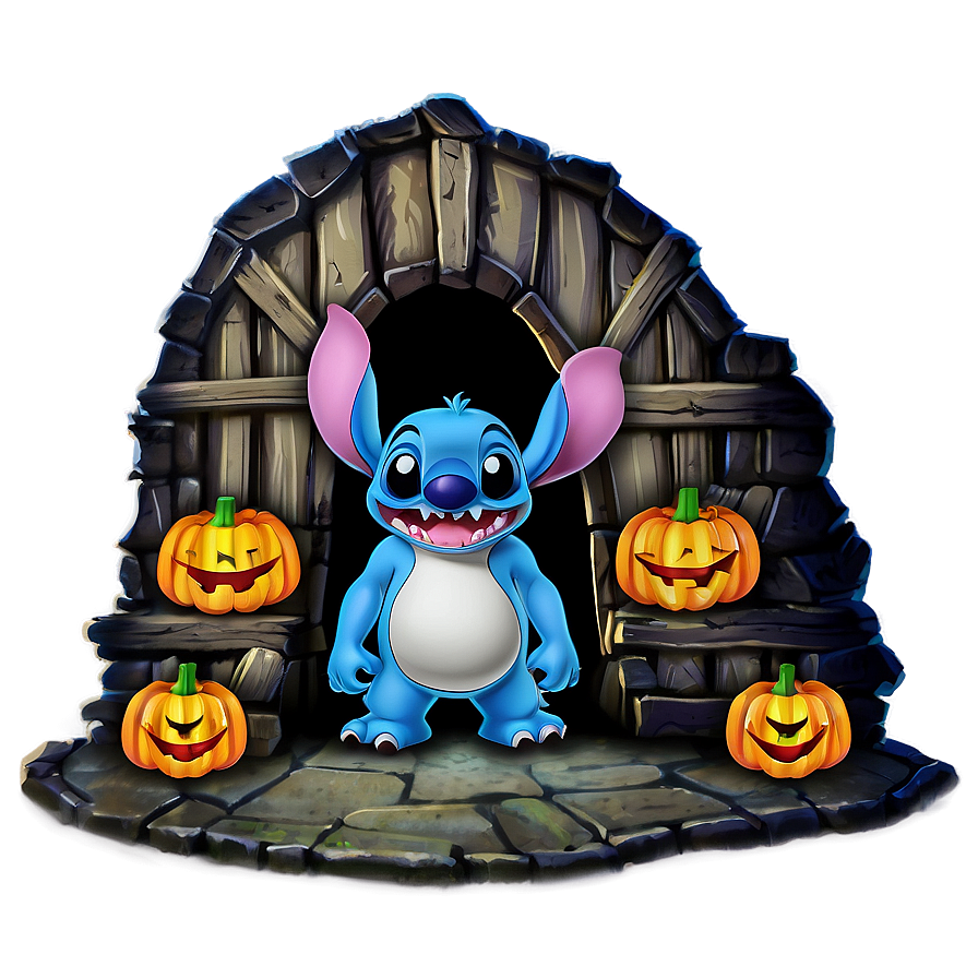 Stitch Halloween Ghost Town Png 6