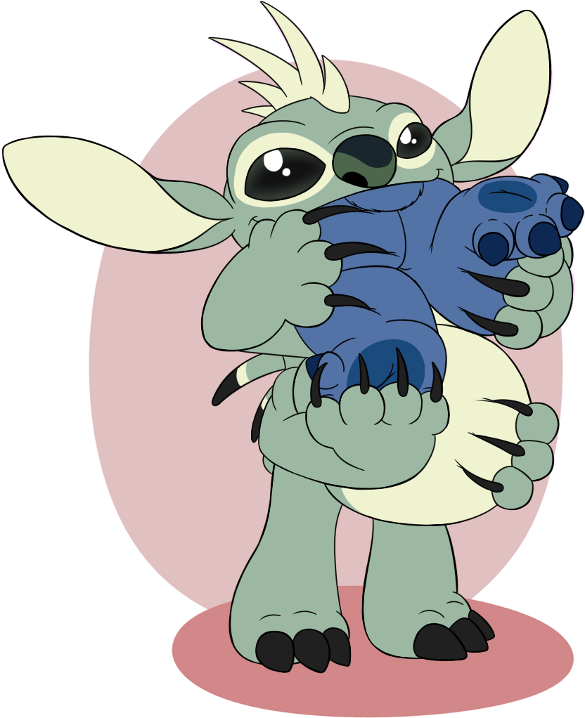 Stitch Hugging Plush Toy