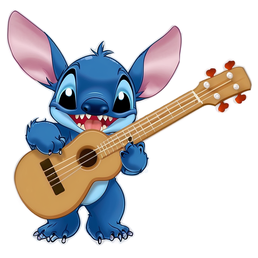 Stitch Playing Ukulele Png Vkp61