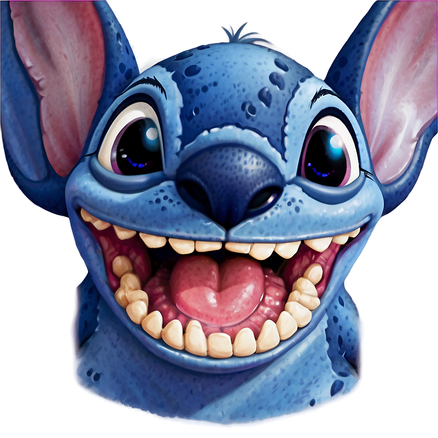 Stitch's Mischievous Smile Png 05212024