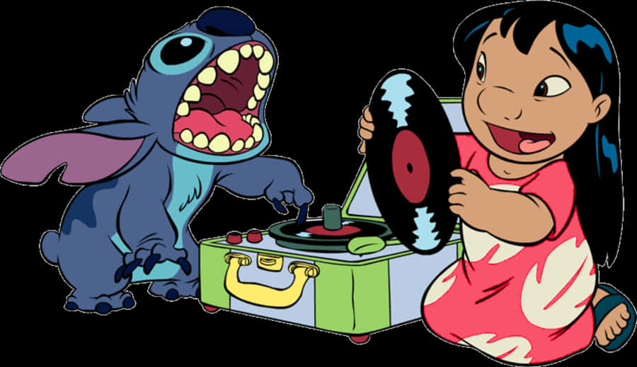 Stitchand Lilo Playing Music