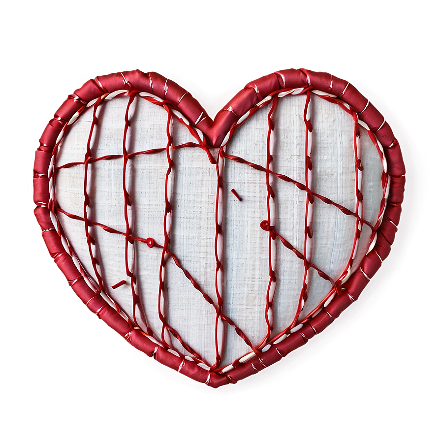 Stitched Heart Clipart Texture Png Vko