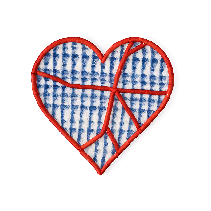 Stitched Heart Texture Png D