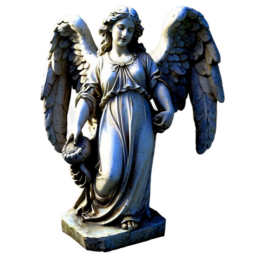 Stone Angel Garden Statue Png Yya70