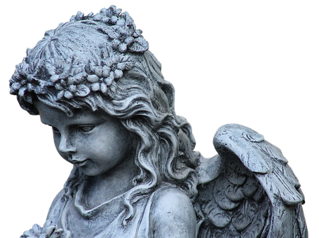 Stone Angel Statue Profile