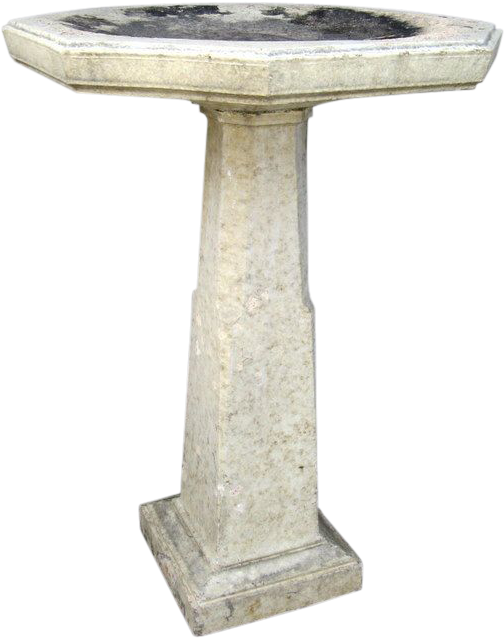 Stone Bird Bath Standing