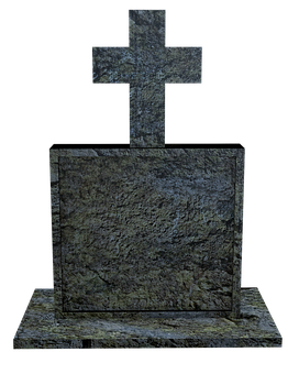 Stone Cross Tombstone Texture