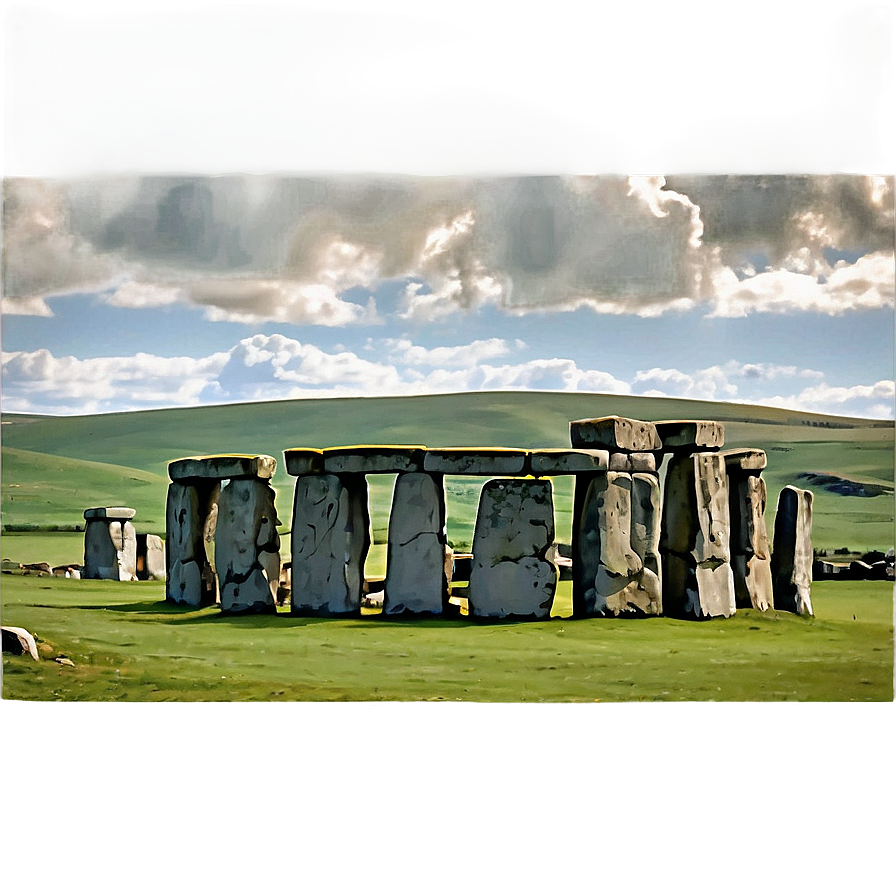 Stonehenge Among Rolling Hills Png 06252024