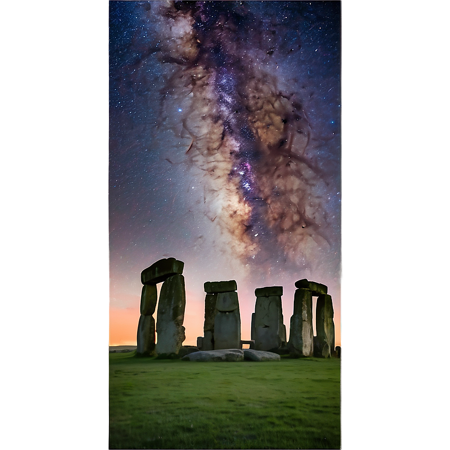 Stonehenge And The Milky Way Png Bbl26