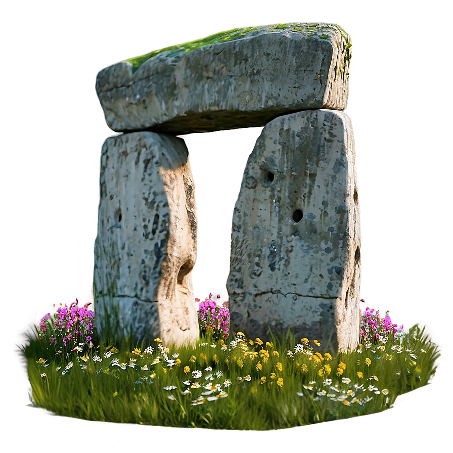 Stonehenge Surrounded By Wildflowers Png 06252024