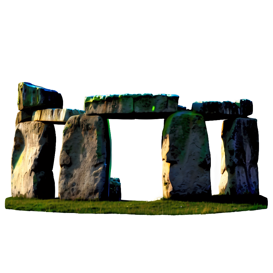 Stonehenge With Rainbow Background Png 06252024