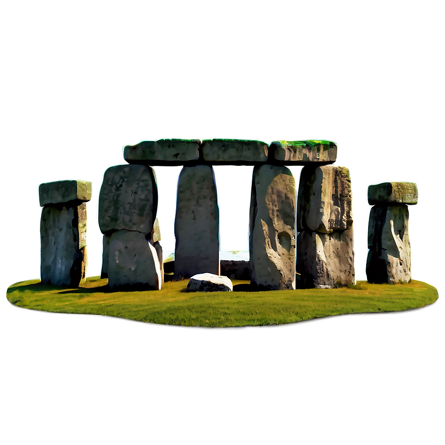 Stonehenge With Rainbow Background Png Wuk