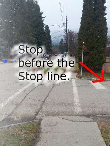 Stop Sign Instruction Residential Street