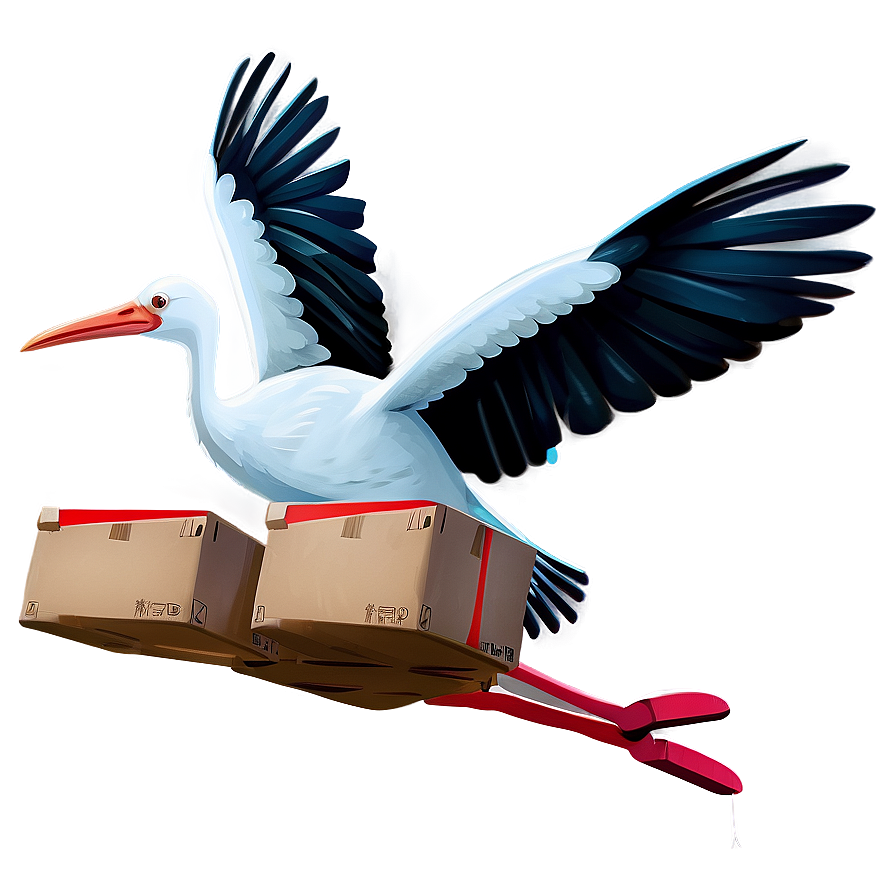 Stork Bird Delivery Png Foc75