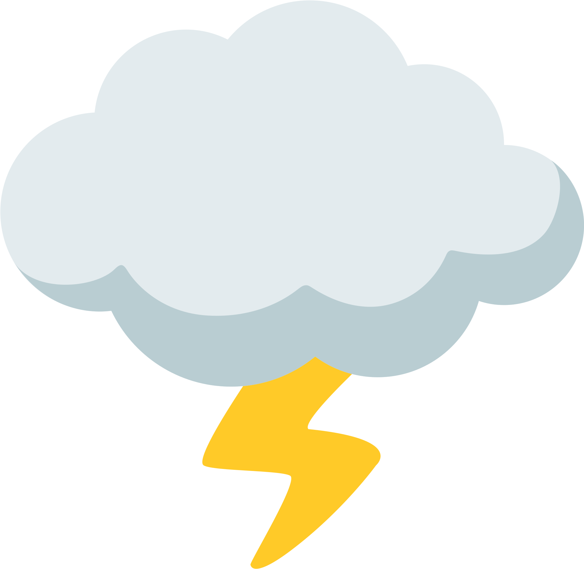 Stormy Cloud Lightning Clipart