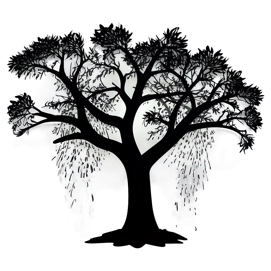 Stormy Weather Tree Silhouette Png 30