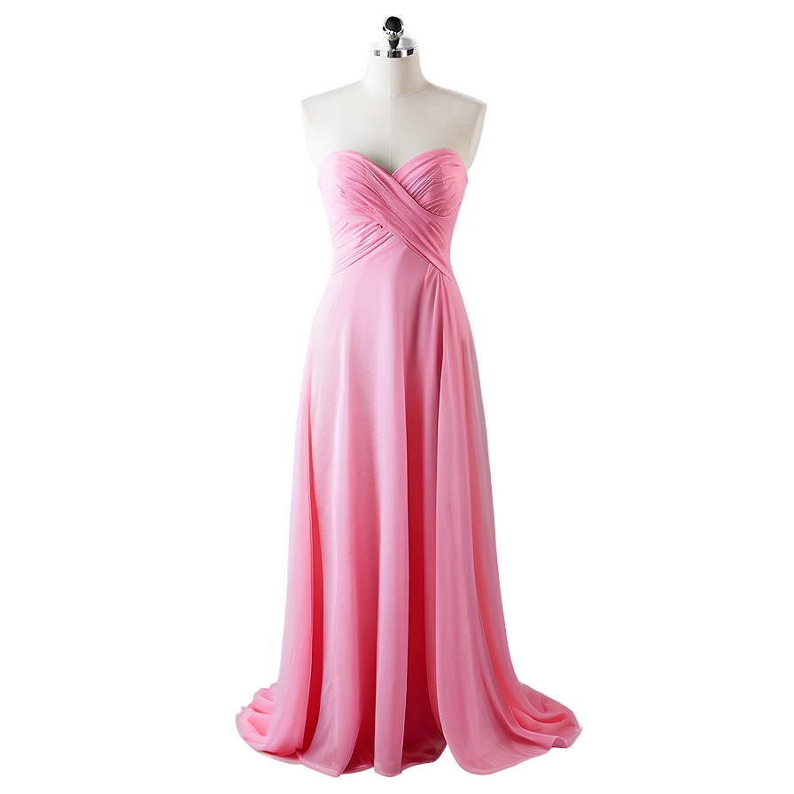 Strapless Pink Dress Png Wnu