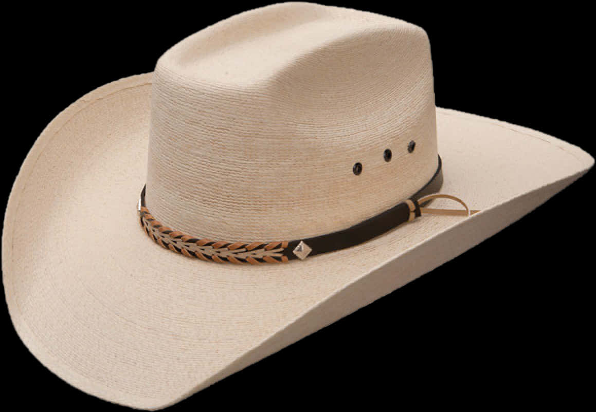 Straw Cowboy Hat Isolated