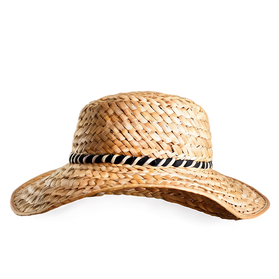 Straw Hat Side View Png 05252024