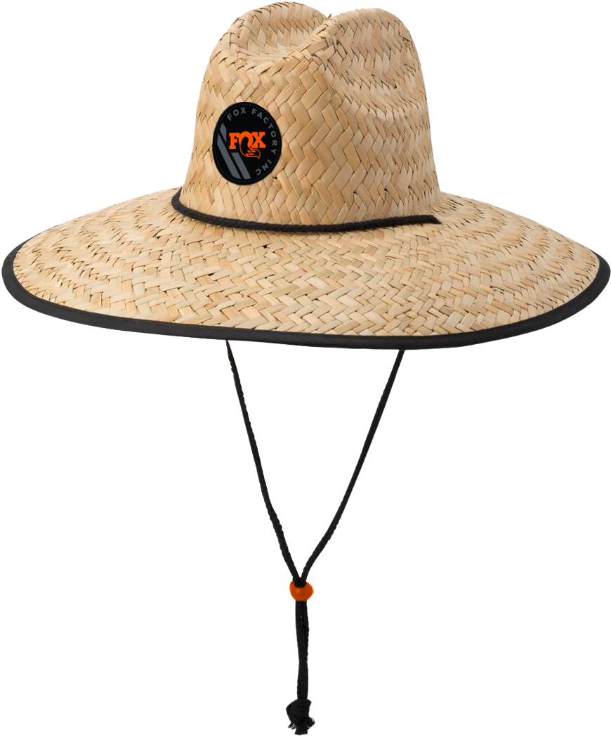 Straw Hatwith Logoand Chinstrap