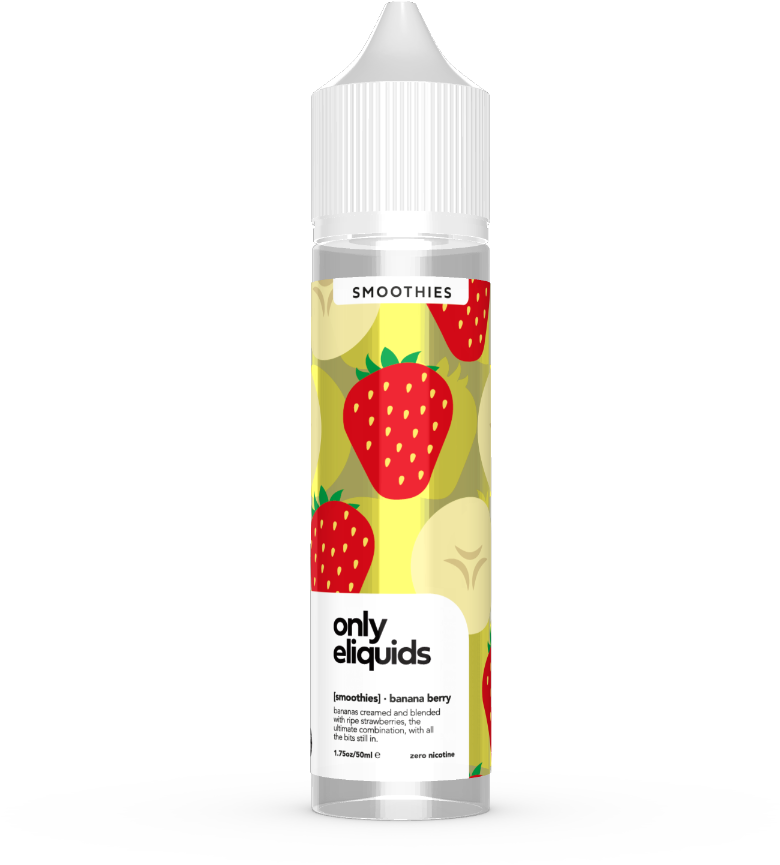 Strawberry Banana Smoothie Eliquid Bottle