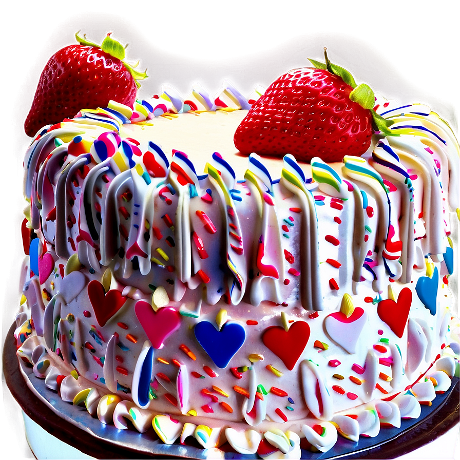 Strawberry Birthday Cake Png Erd