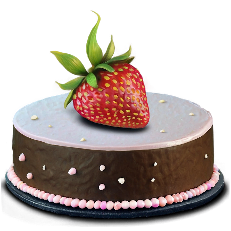 Strawberry Buttercream Cake Png 38