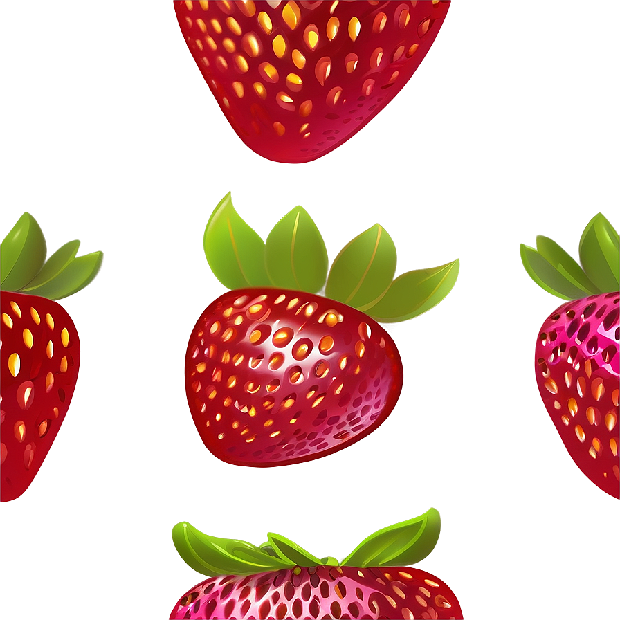 Strawberry Cartoon Character Png Xyh