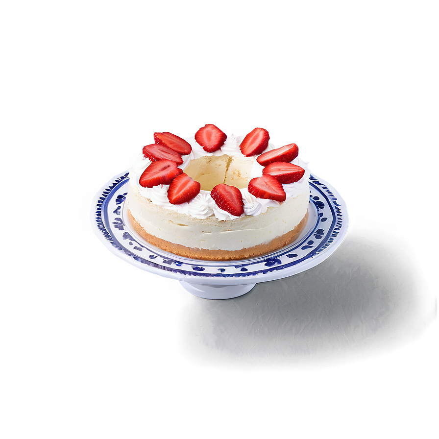 Strawberry Chiffon Cake Png Qce