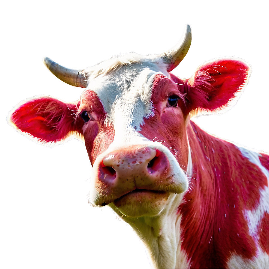 Strawberry Cow In Spring Png Qhn